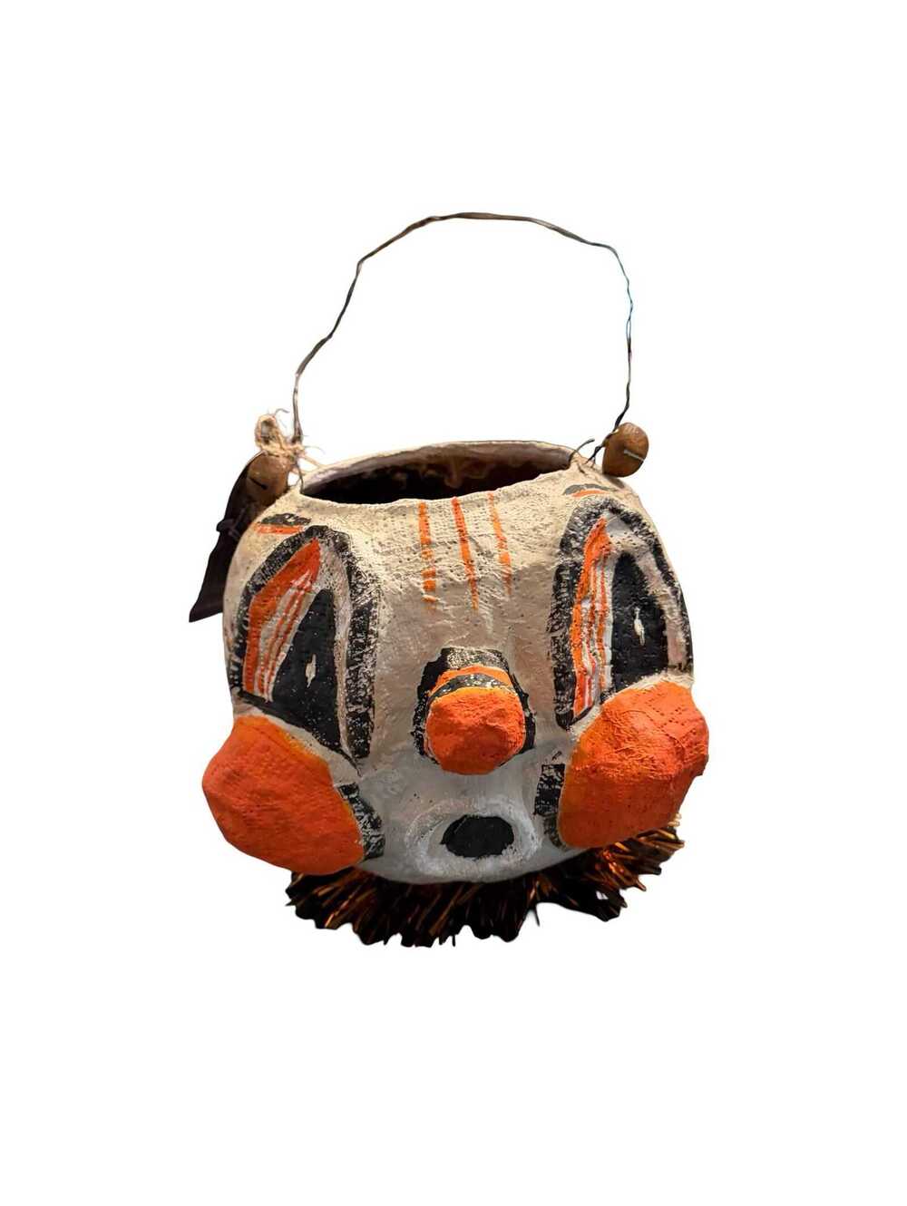 Handmade Retro Pumpkin ghost pail bucket lantern Halloween decor